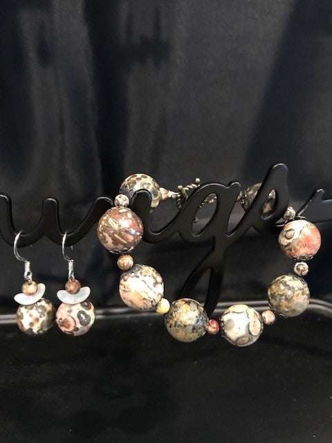 Bracelet & Earring - Jasper Angel