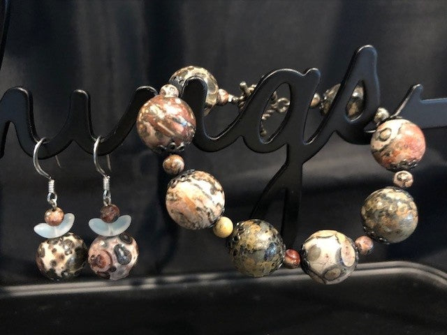 Bracelet & Earring - Jasper Angel
