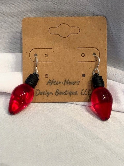 Earrings-Christmas - Bulb-Smooth