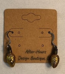 Earrings-Christmas - Bulb-Glitter