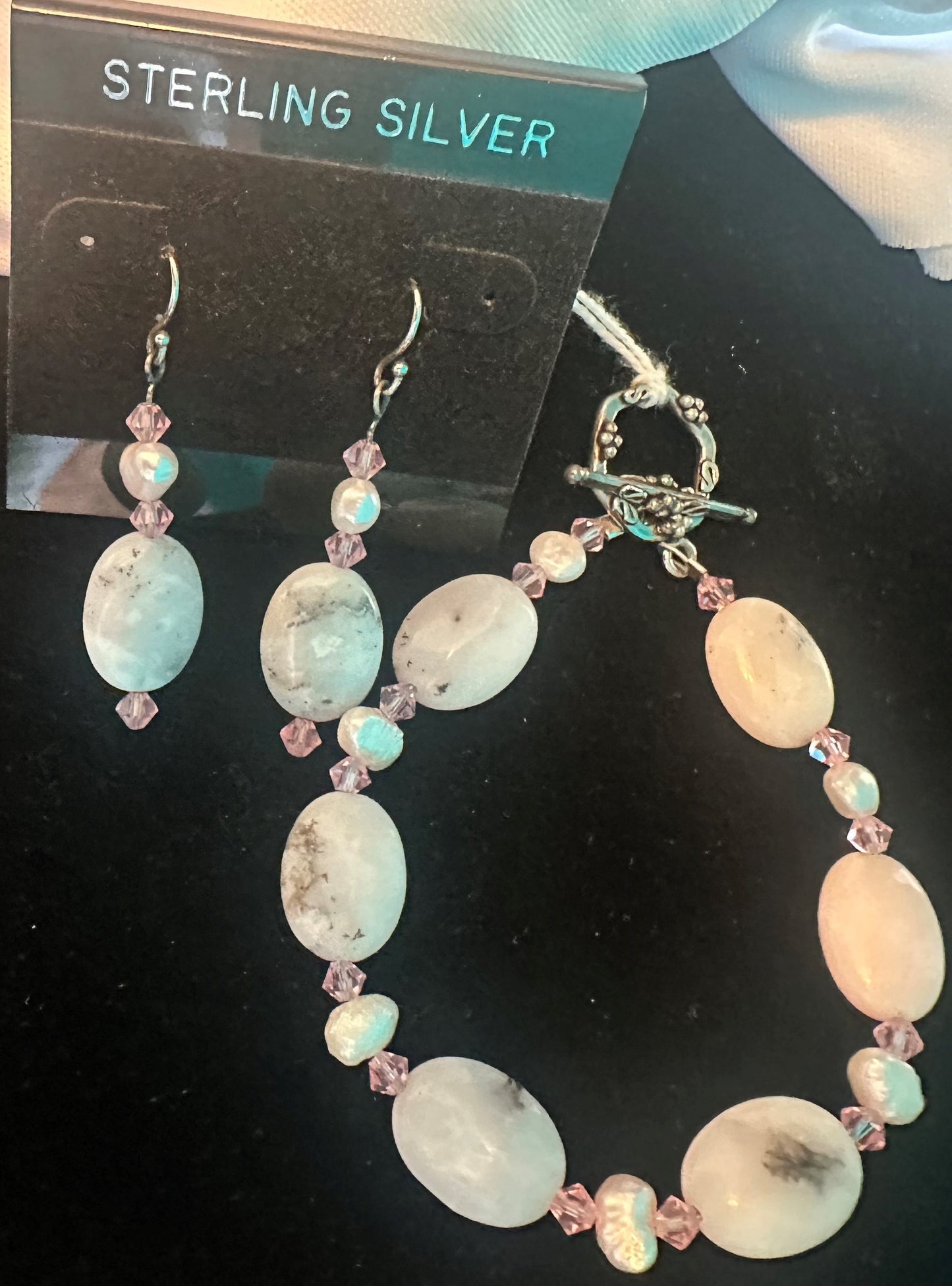 Bracelet & Earring - Pleasantly Pink