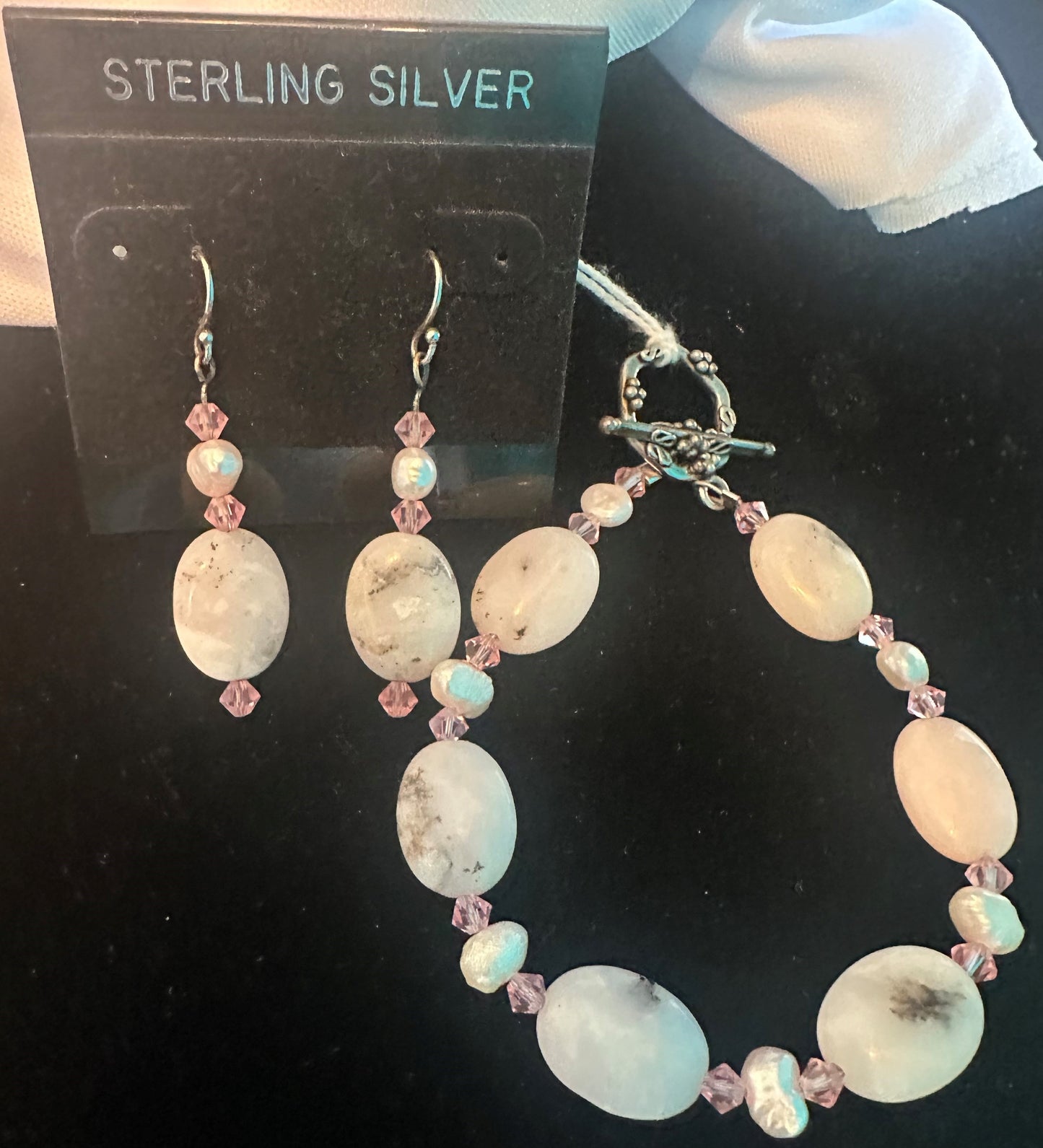 Bracelet & Earring - Pleasantly Pink