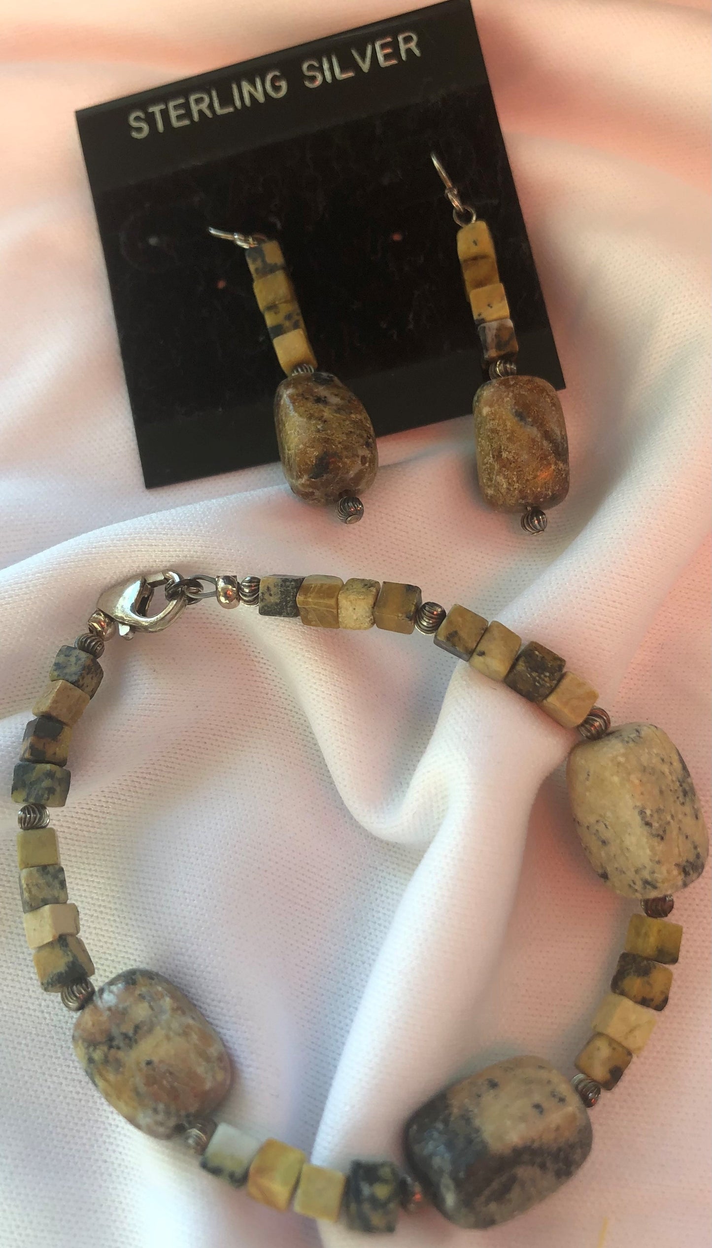 Bracelet & Earring - Yellow Turquoise