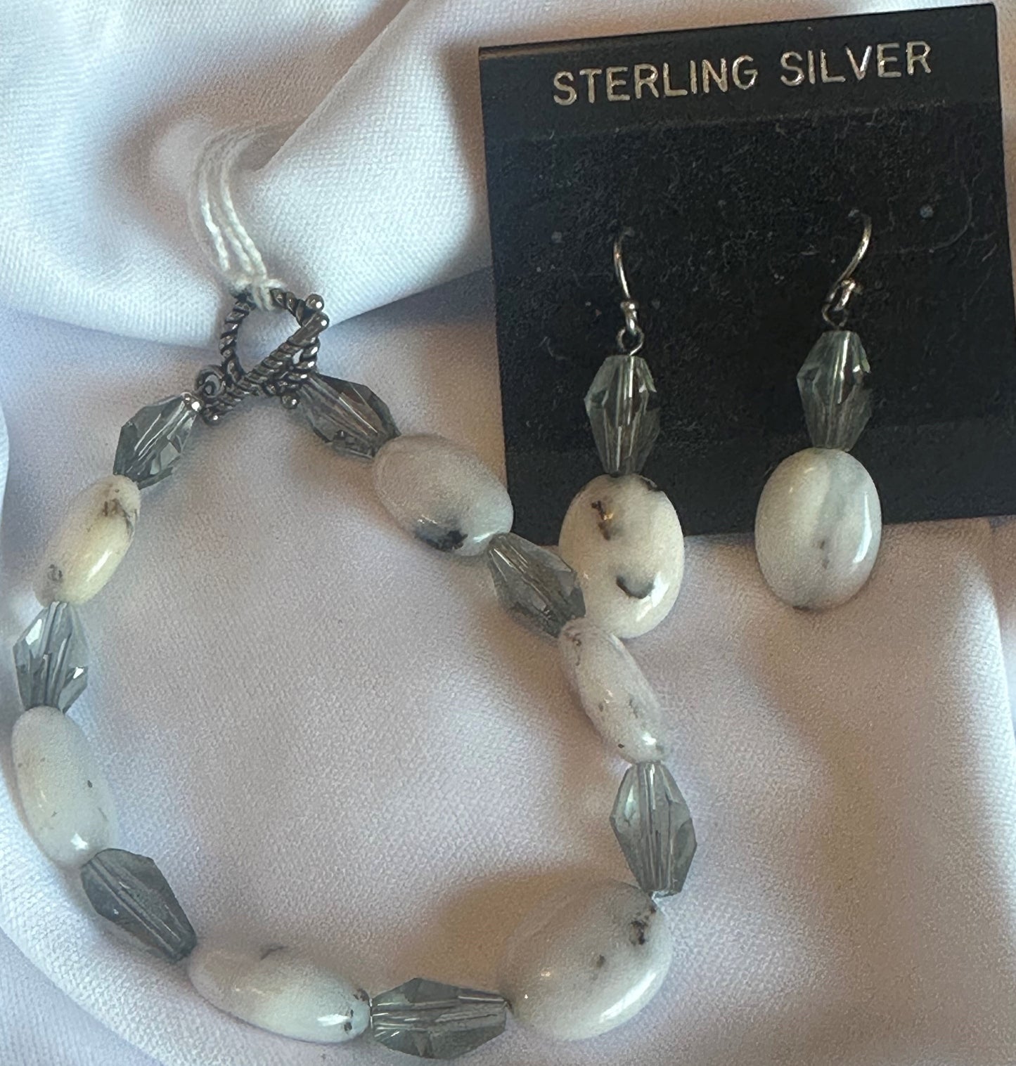 Bracelet & Earring - Pink Diamond